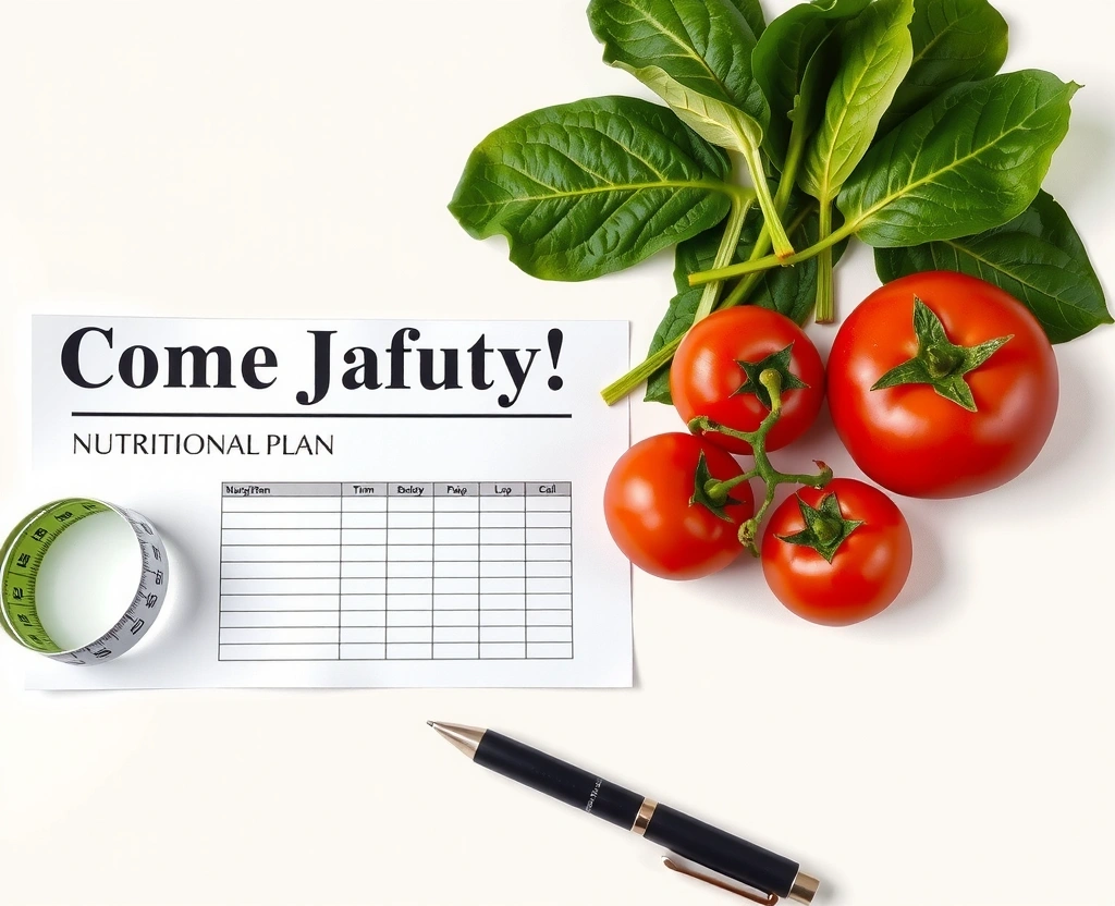 Plan nutritionnel et ingrédients frais